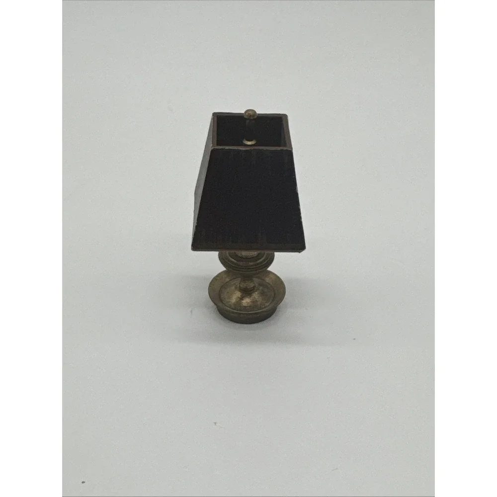 Vintage Dollhouse Miniature Table Lamp With Shade